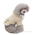 Nouveaux vêtements pour chiens d'hiver manteau à carreaux confortables